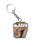 Mustang Connor McDavid Edmonton Oilers "97" Keychain