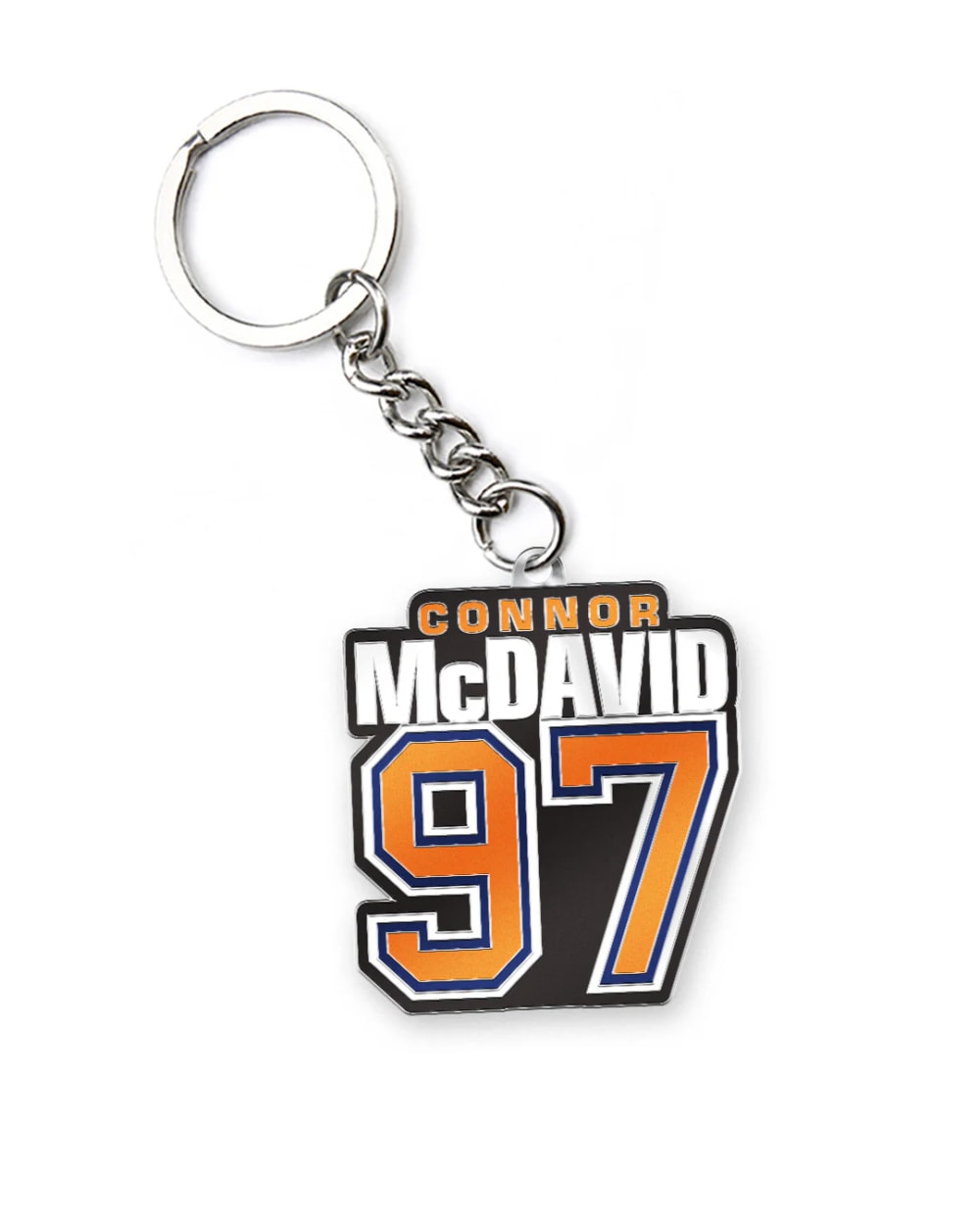Mustang Connor McDavid Edmonton Oilers "97" Keychain