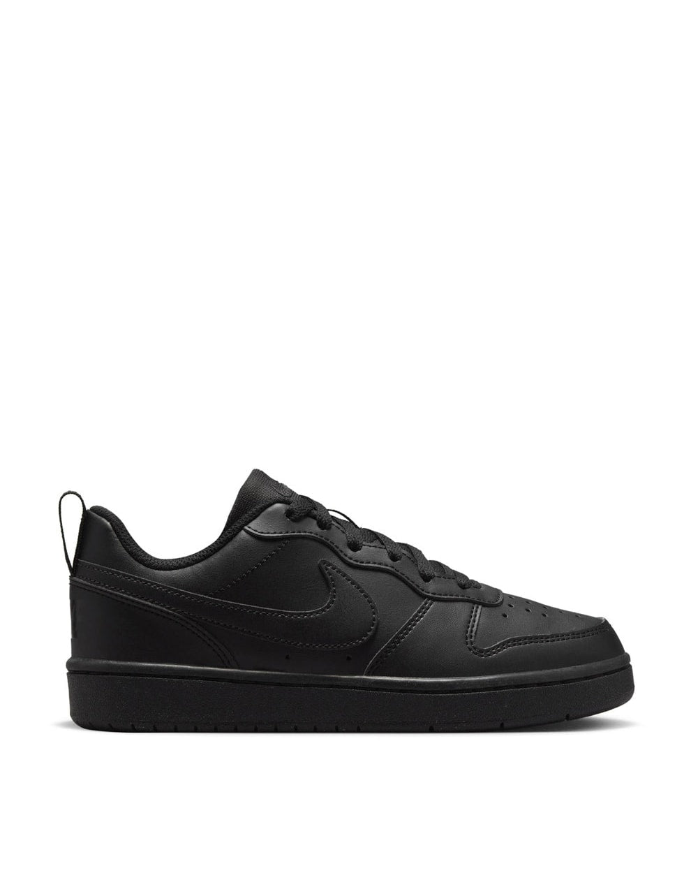Nike Court Borough Low Recraft Big Kids' - Black/Black/Black