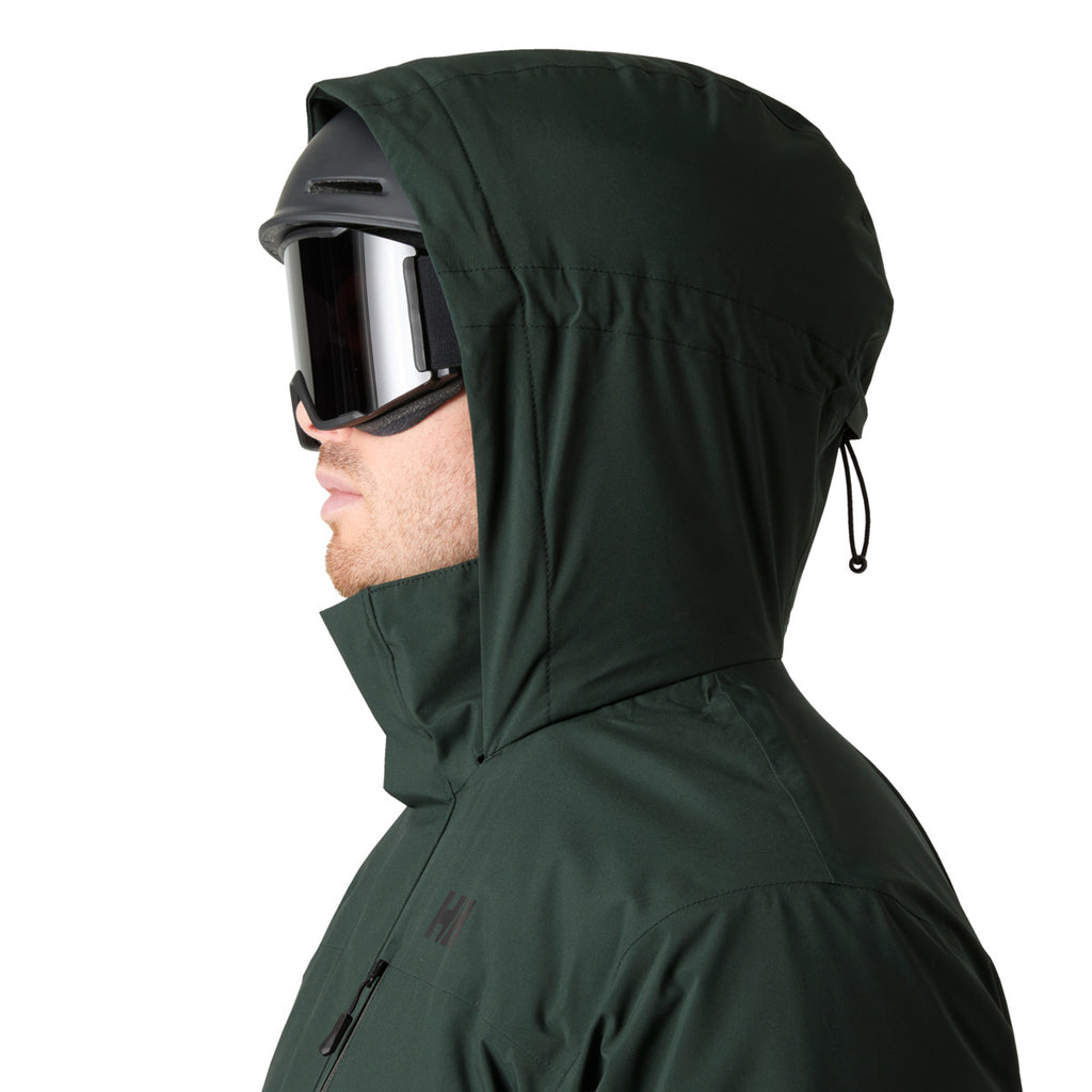 Helly Hansen Men's Crewser Jacket, Dark Jungle, hood detail