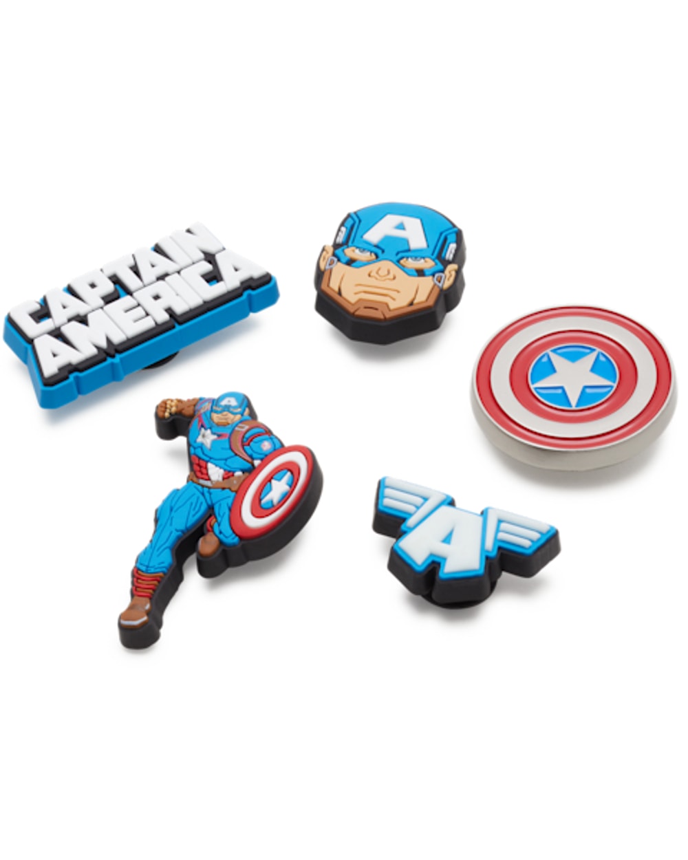 Crocs Captain America Jibbitz Charms - 5 Pack