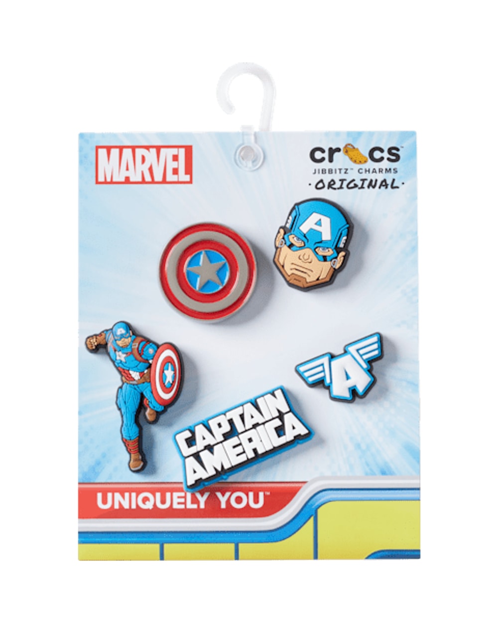 Crocs Captain America Jibbitz Charms - 5 Pack