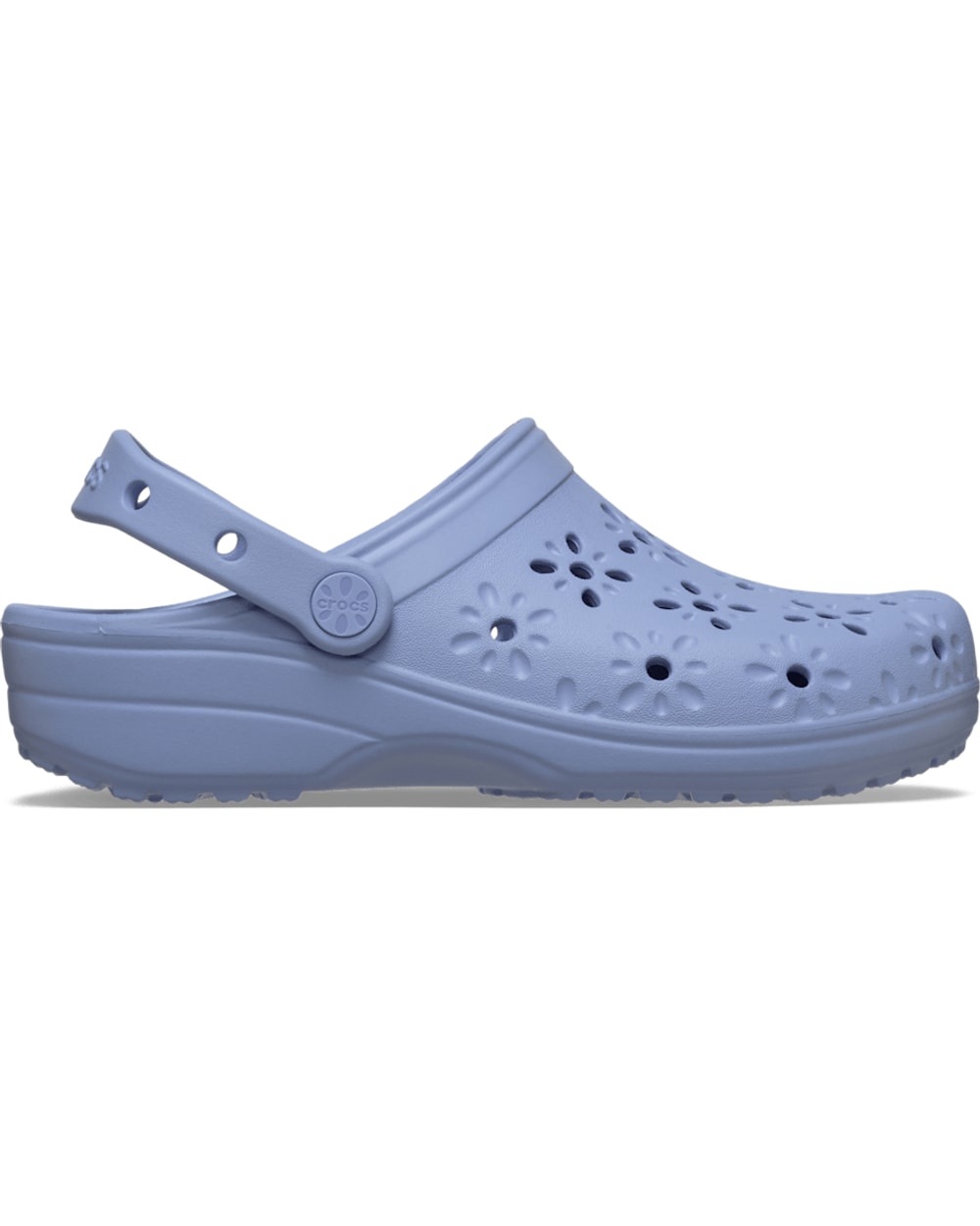 Crocs Classic Floral Cut-Out Clog - Blue Haze
