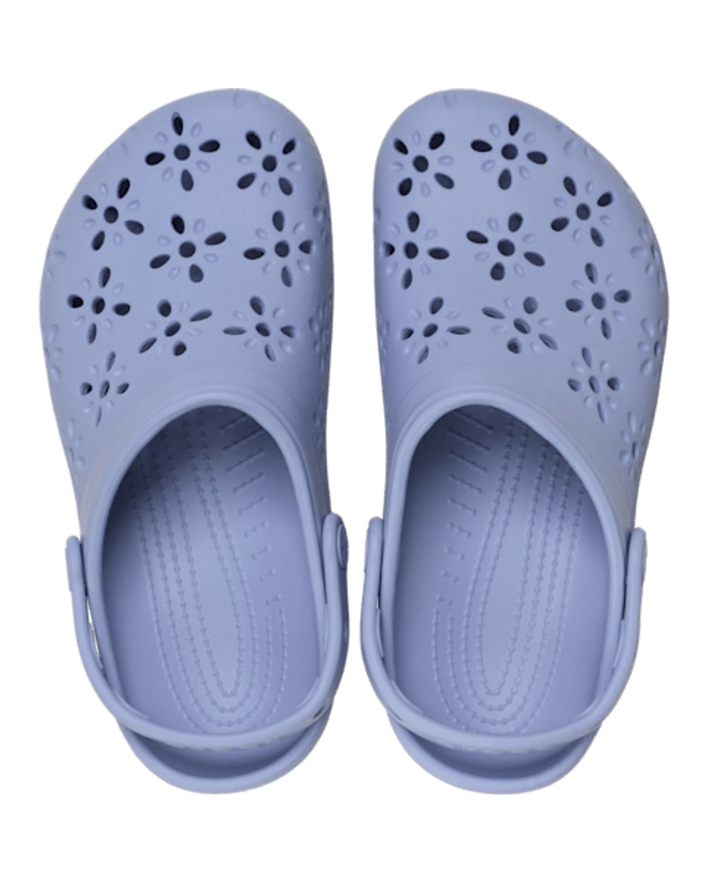 Crocs Classic Floral Cut-Out Clog - Blue Haze