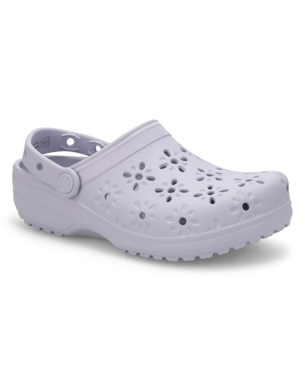 Crocs Classic Floral Cut-Out Clog Purple Moon