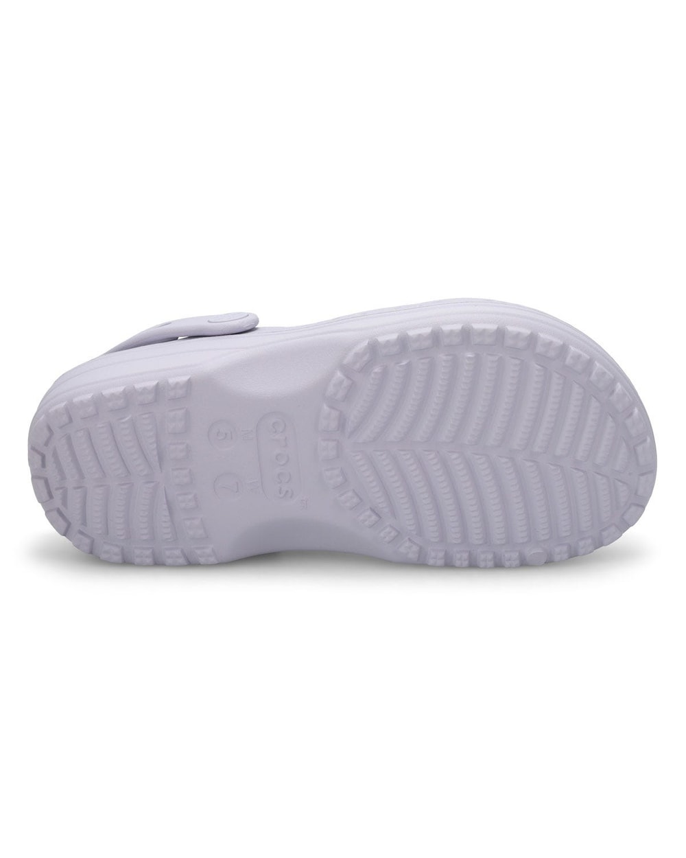 Crocs Classic Floral Cut-Out Clog Purple Moon top