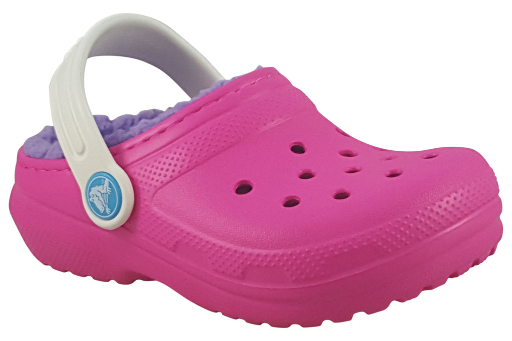 Crocs Kids Classic Lined Clog Pink Crush