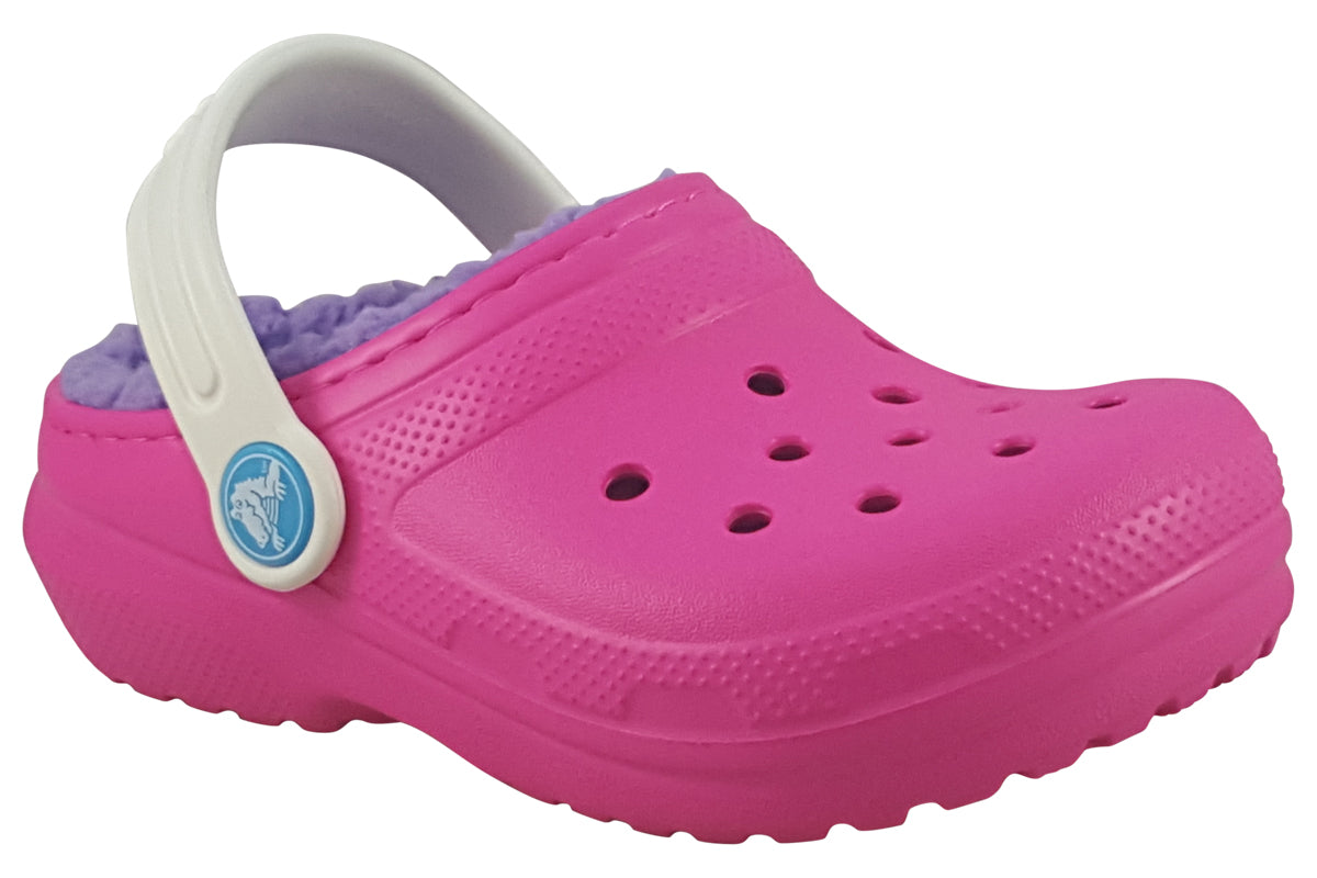 Crocs Kids Classic Lined Clog Pink Crush