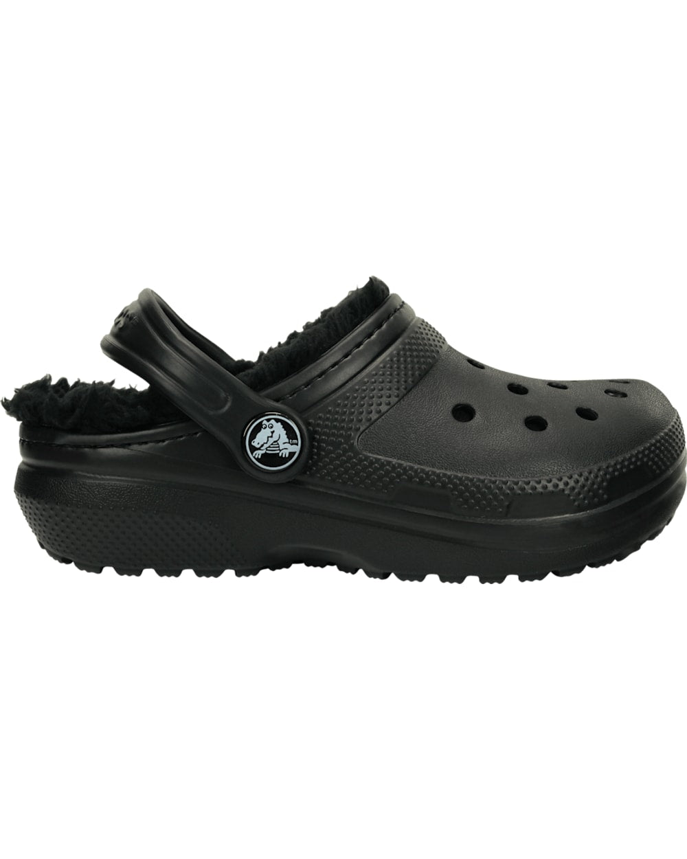 Crocs Kids' Classic Lined Clog - Black