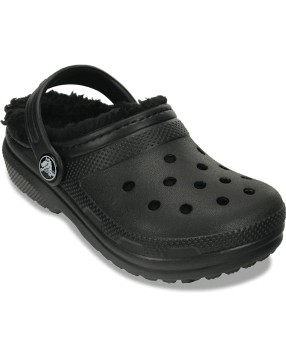 Crocs Kids' Classic Lined Clog - Black