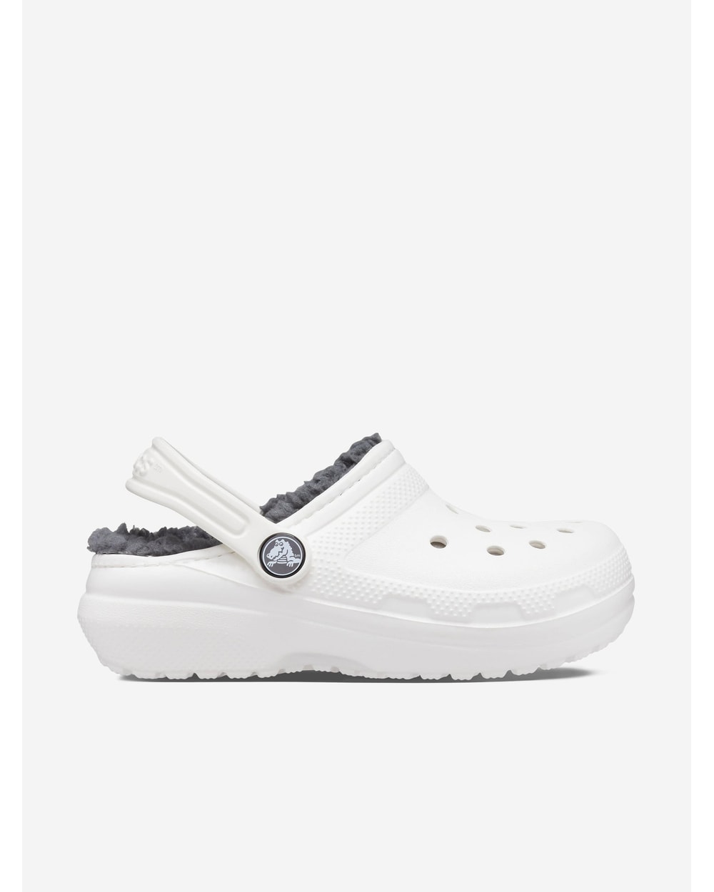 Crocs Kids' Classic Lined Clog - White