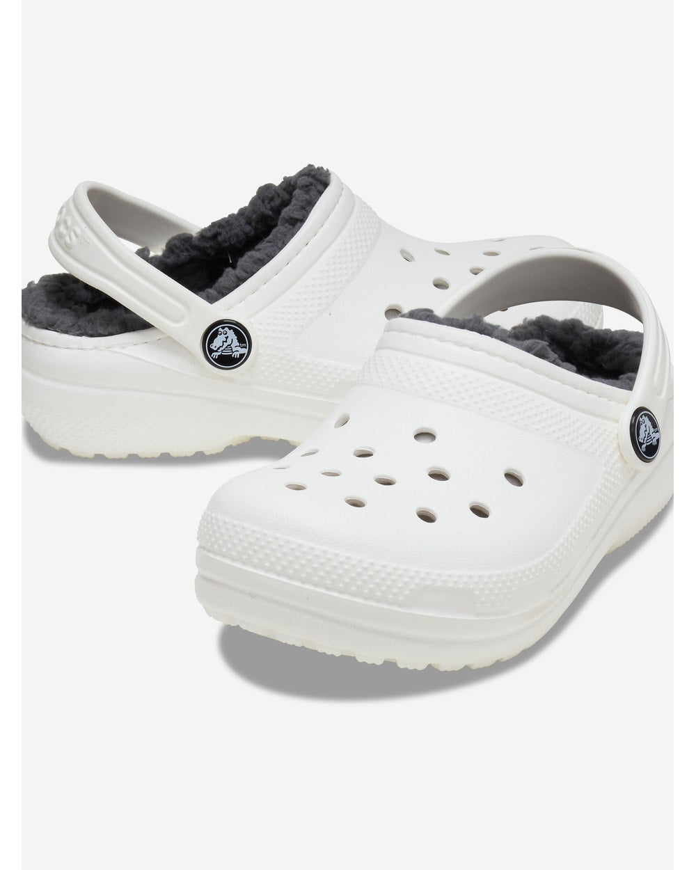 Crocs Kids' Classic Lined Clog - White