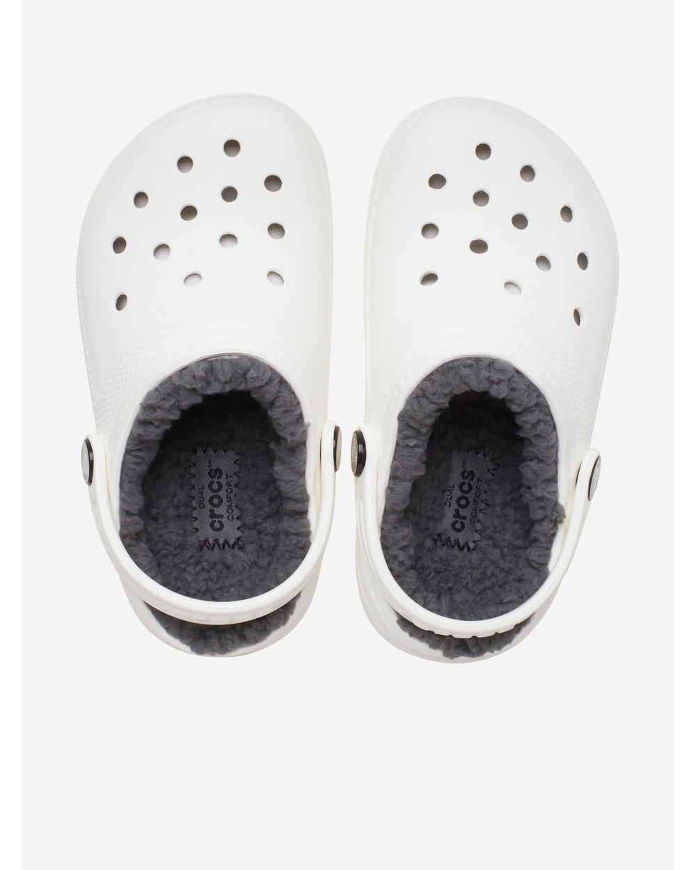Crocs Kids' Classic Lined Clog - White