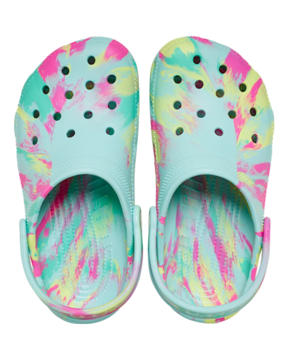 Crocs Kids' Classic Marbled Clog - Aquamarine