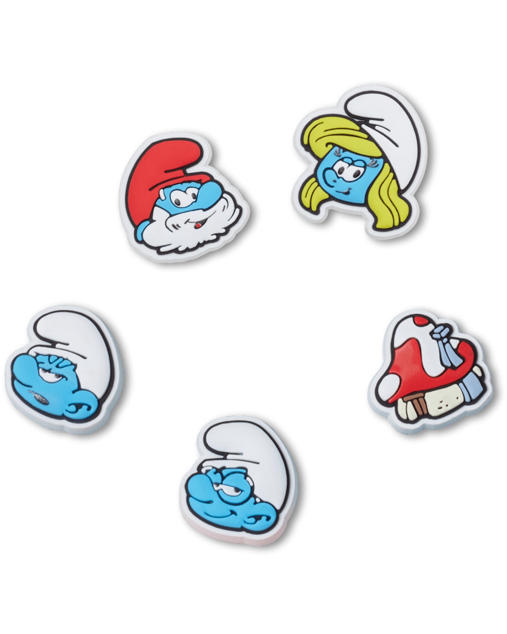 Crocs Smurfs Jibbitz Charms - 5 Pack
