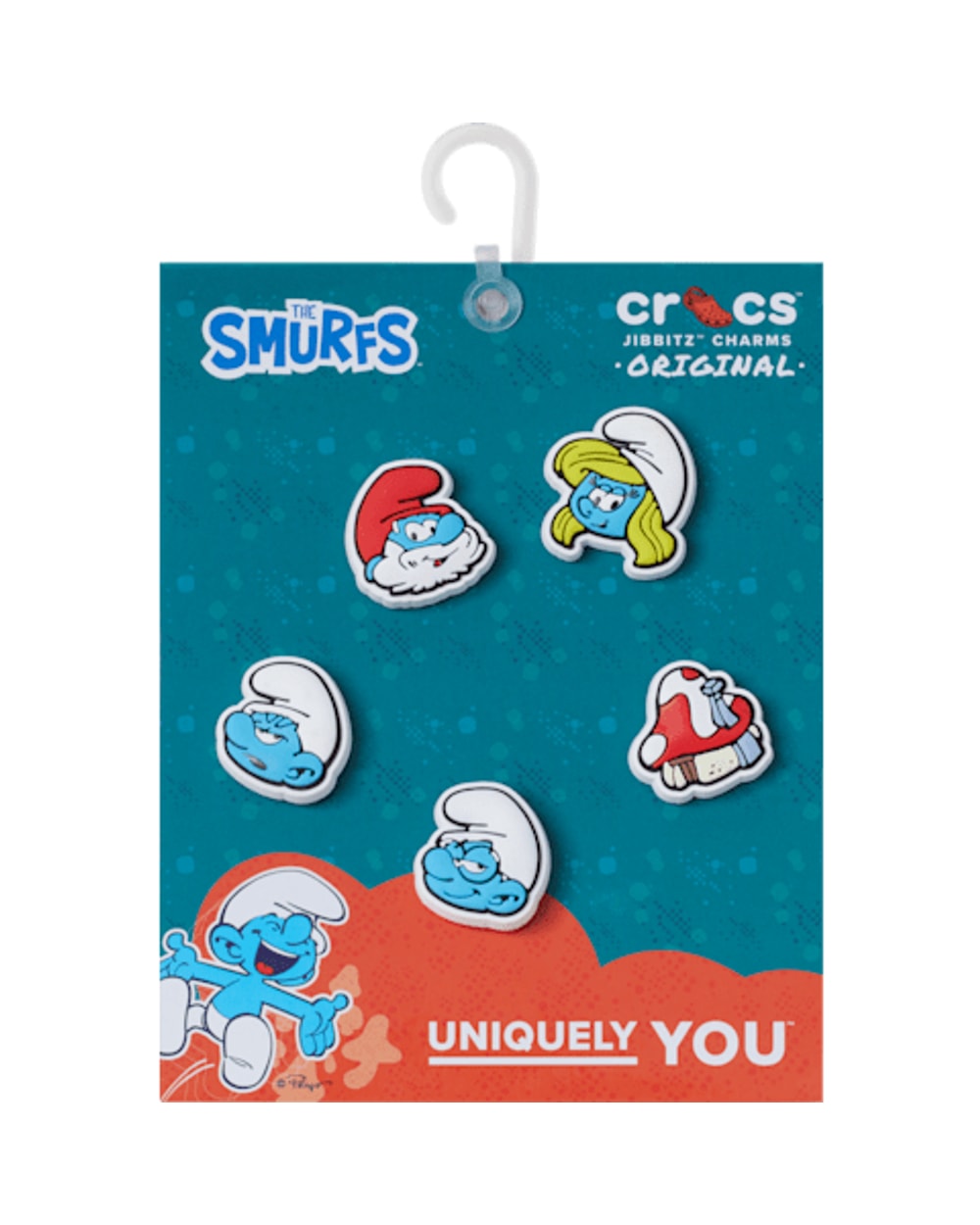 Crocs Smurfs Jibbitz Charms - 5 Pack