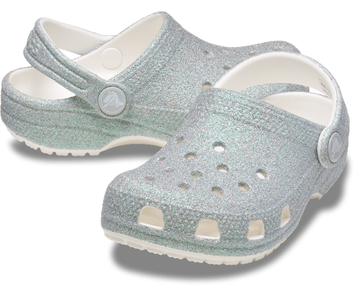 Crocs Toddler Classic Iridescent Glitter Clogs