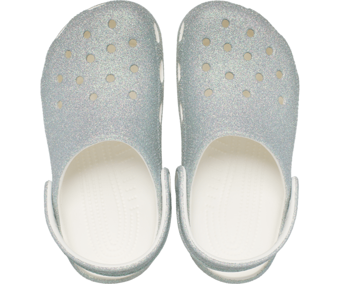 Crocs Kid's Classic Iridescent Glitter Clogs