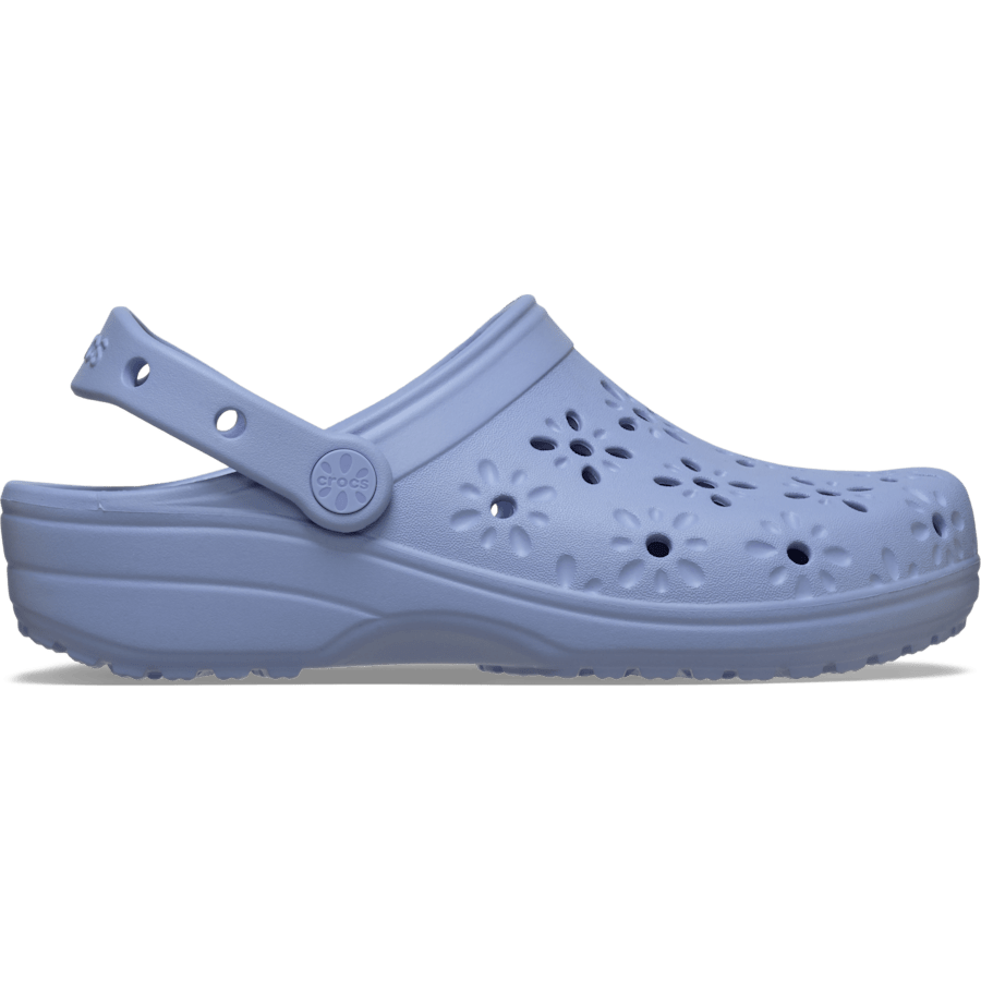 Crocs Classic Floral Cut-Out Clog - Blue Haze