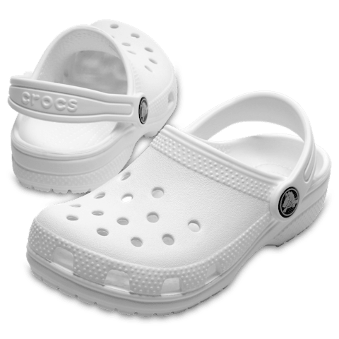 Crocs Kids' Classic Clog - White