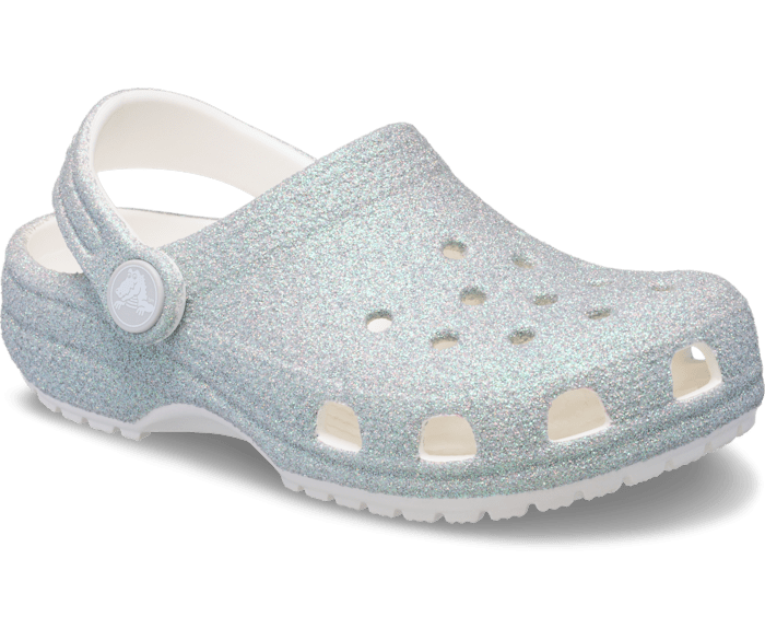 Crocs Toddler Classic Iridescent Glitter Clogs
