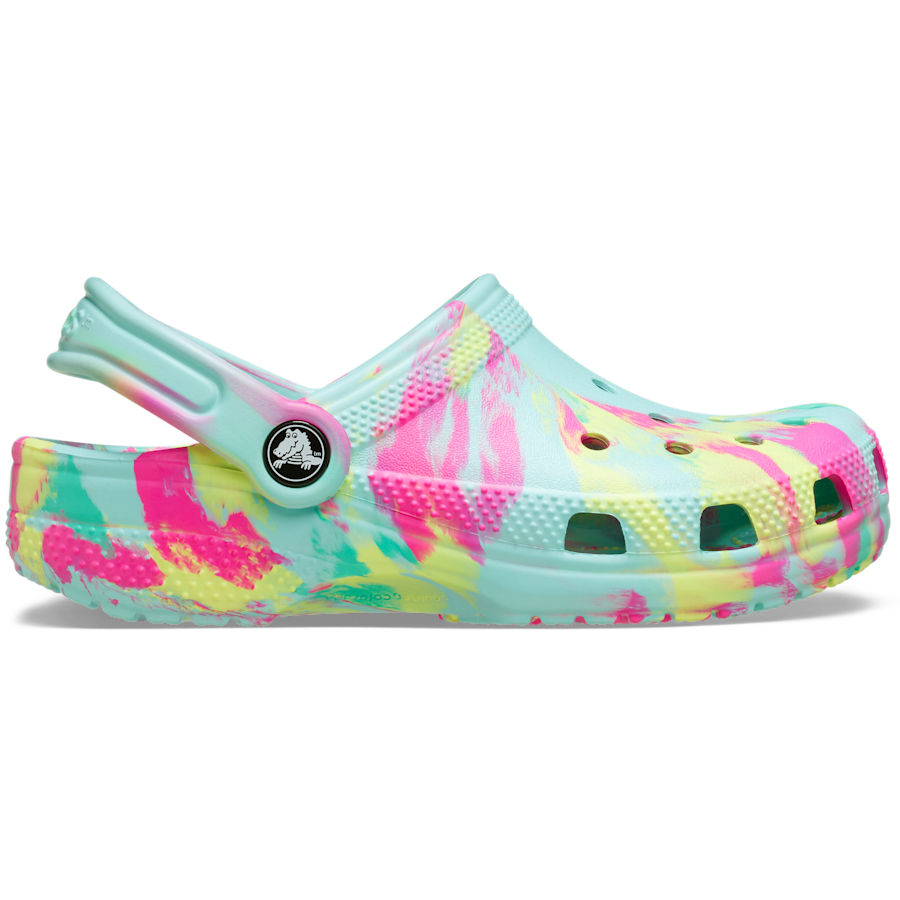Crocs Kids' Classic Marbled Clog - Aquamarine