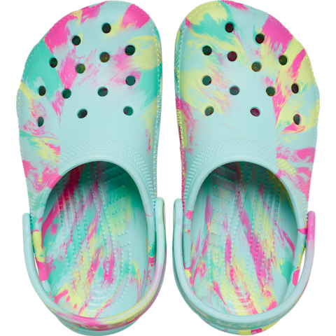 Crocs Kids' Classic Marbled Clog - Aquamarine