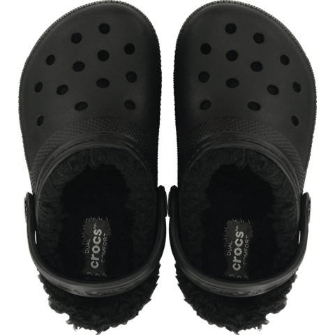 Crocs Kids' Classic Lined Clog - Black