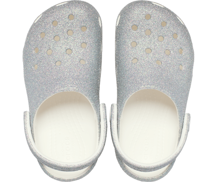 Crocs Toddler Classic Iridescent Glitter Clogs