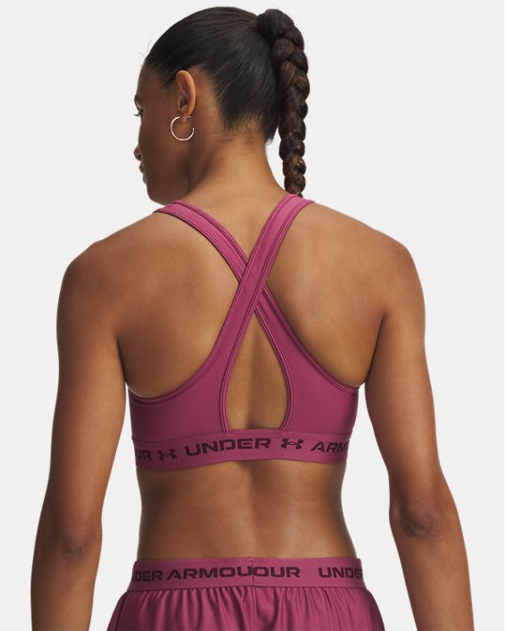 Under Armour Women's Crossback Mid Sports Bra