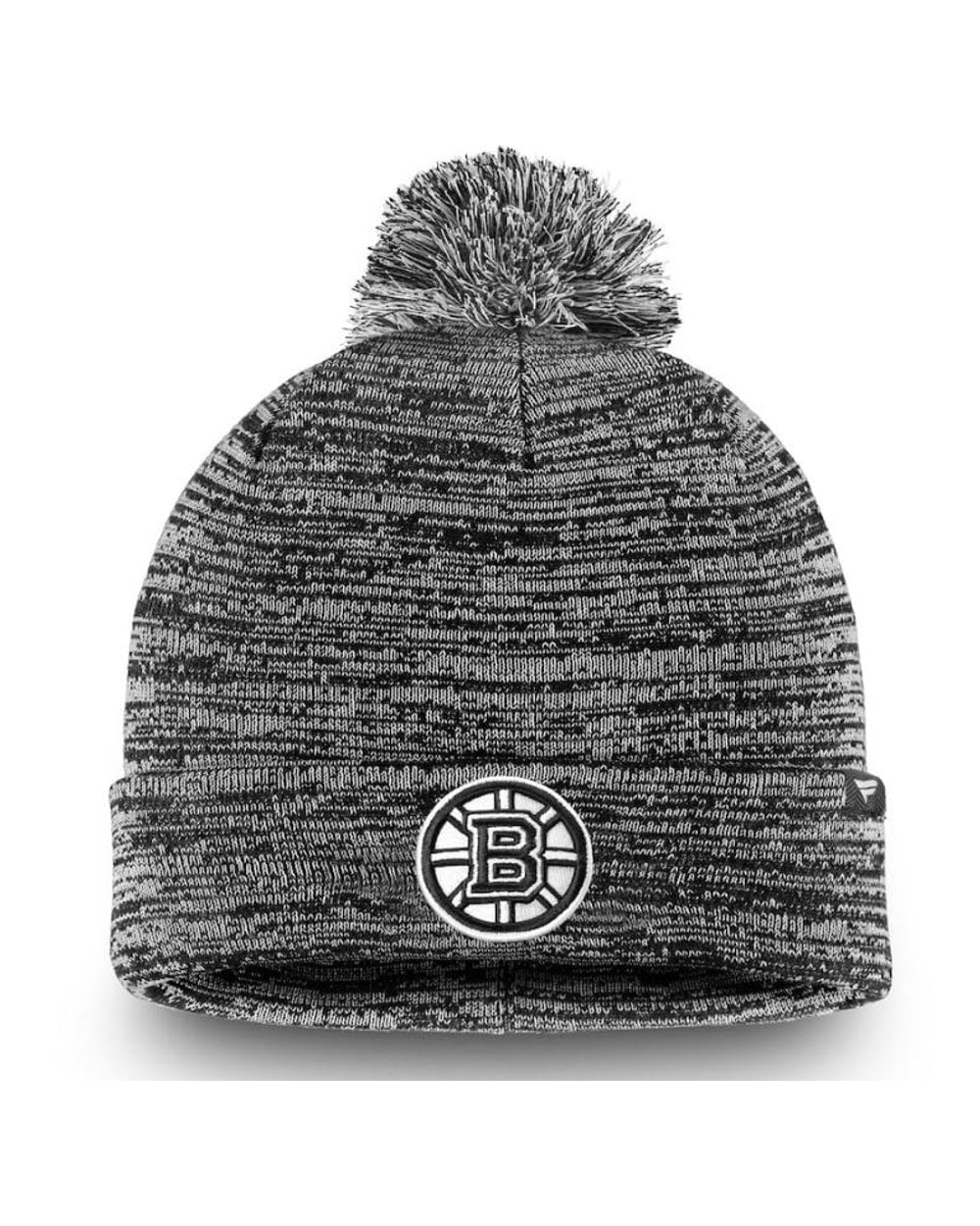 Fanatics Cuff Toque with Pom Black and White