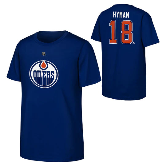 NHL Oilers Youth Name & Number T-Shirt - Hyman
