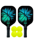 Franklin Dagger Fiberglass Pickleball Paddles and Balls - 2 Player Set