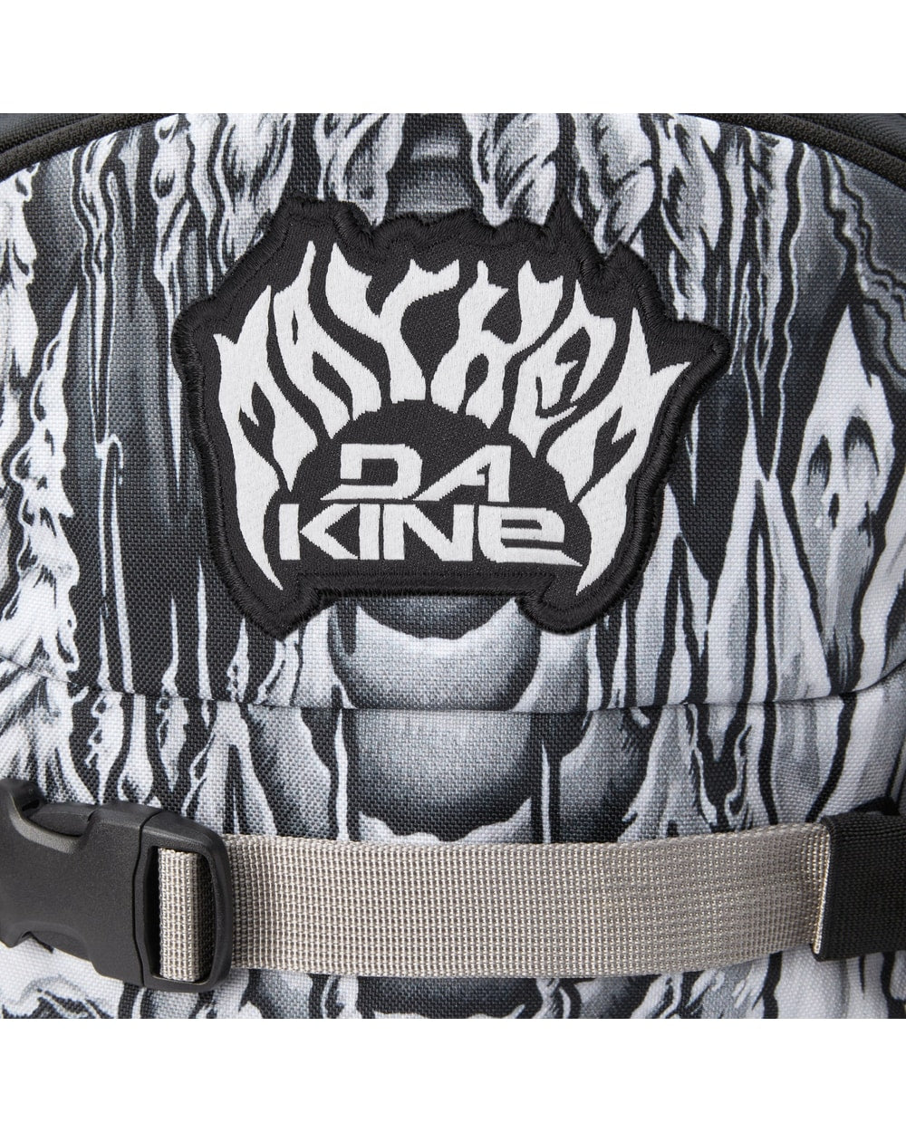 Dakine Mission 25L Backpack X Mayhem - Mayhem Griffin, logo patch detail