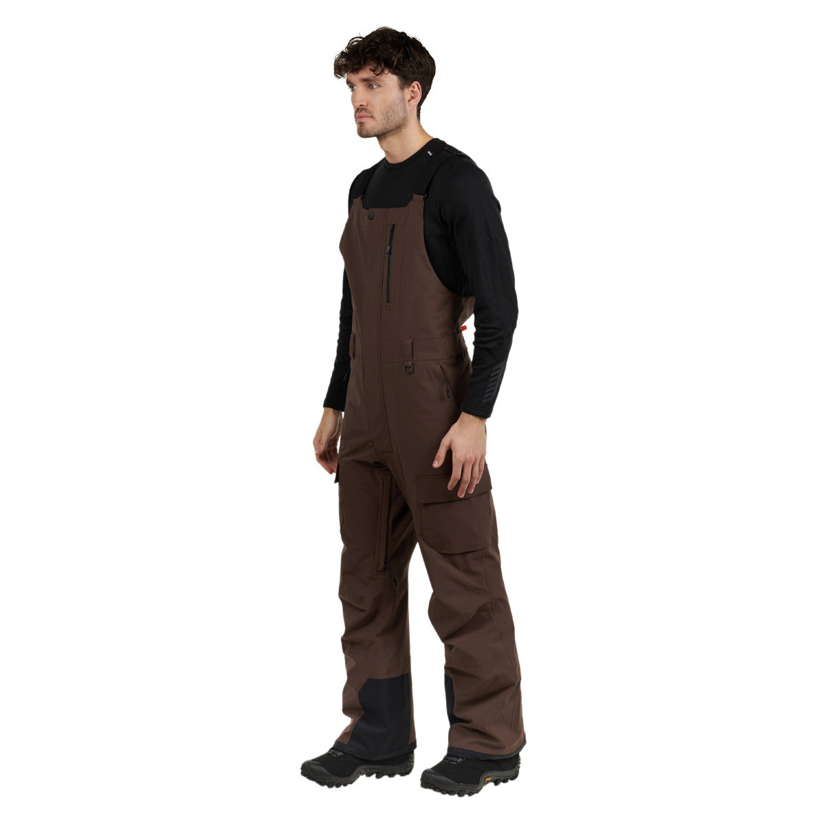 Ripzone Men's Daybreak II Winter Sports Insulated Pants with Bib - BRACKEN/BLACK, side view