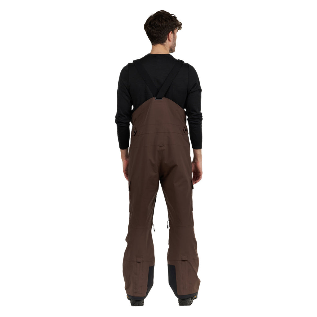 Ripzone Men's Daybreak II Winter Sports Insulated Pants with Bib - BRACKEN/BLACK, back view