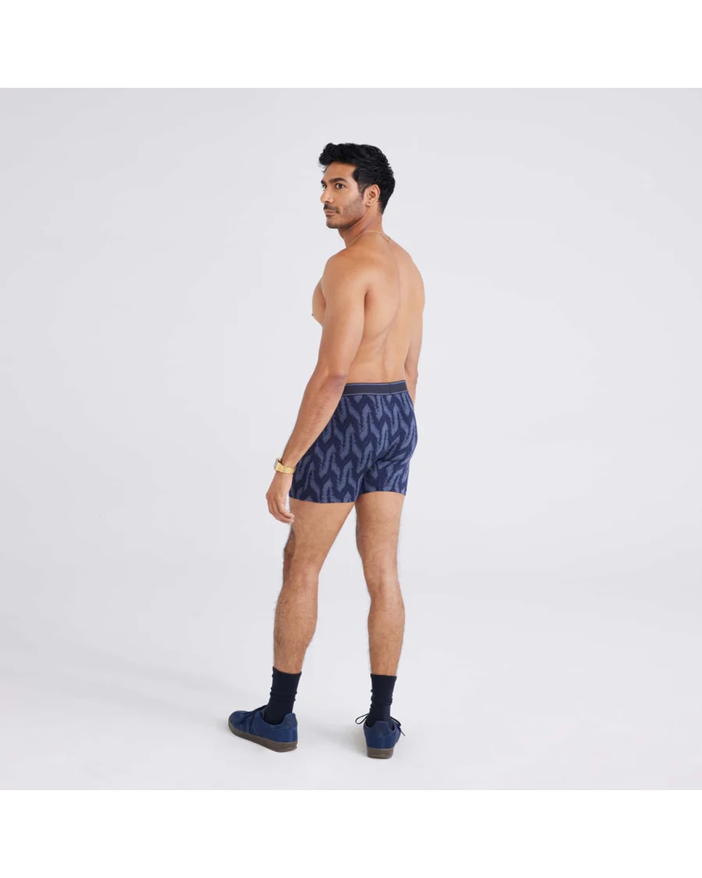 Saxx Daytripper Boxer Brief - Ikat Chevron-Deep Navy