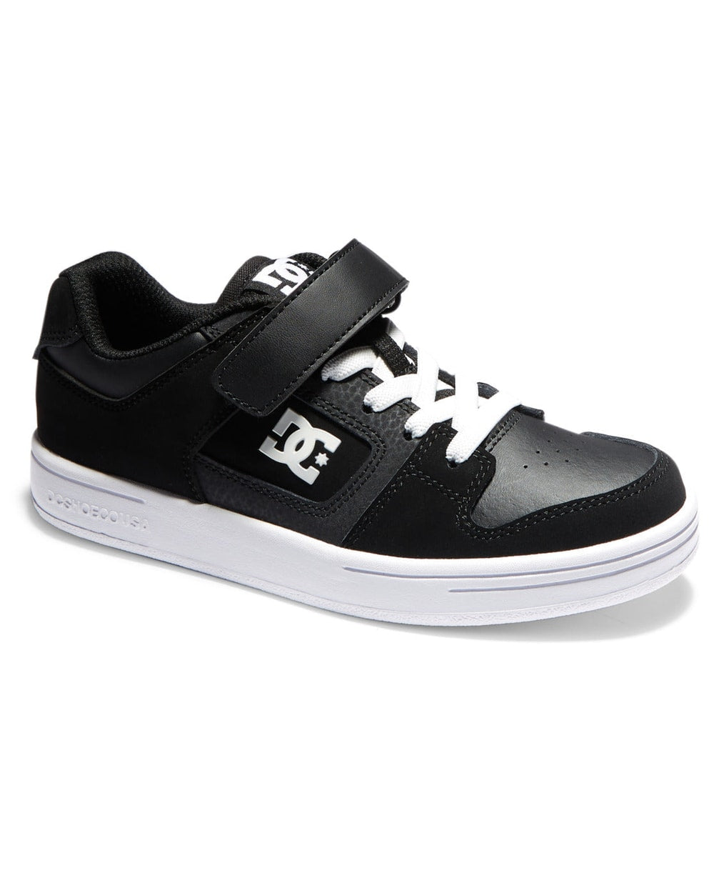 DC Toddler Manteca 4 Shoes - Black/White side view