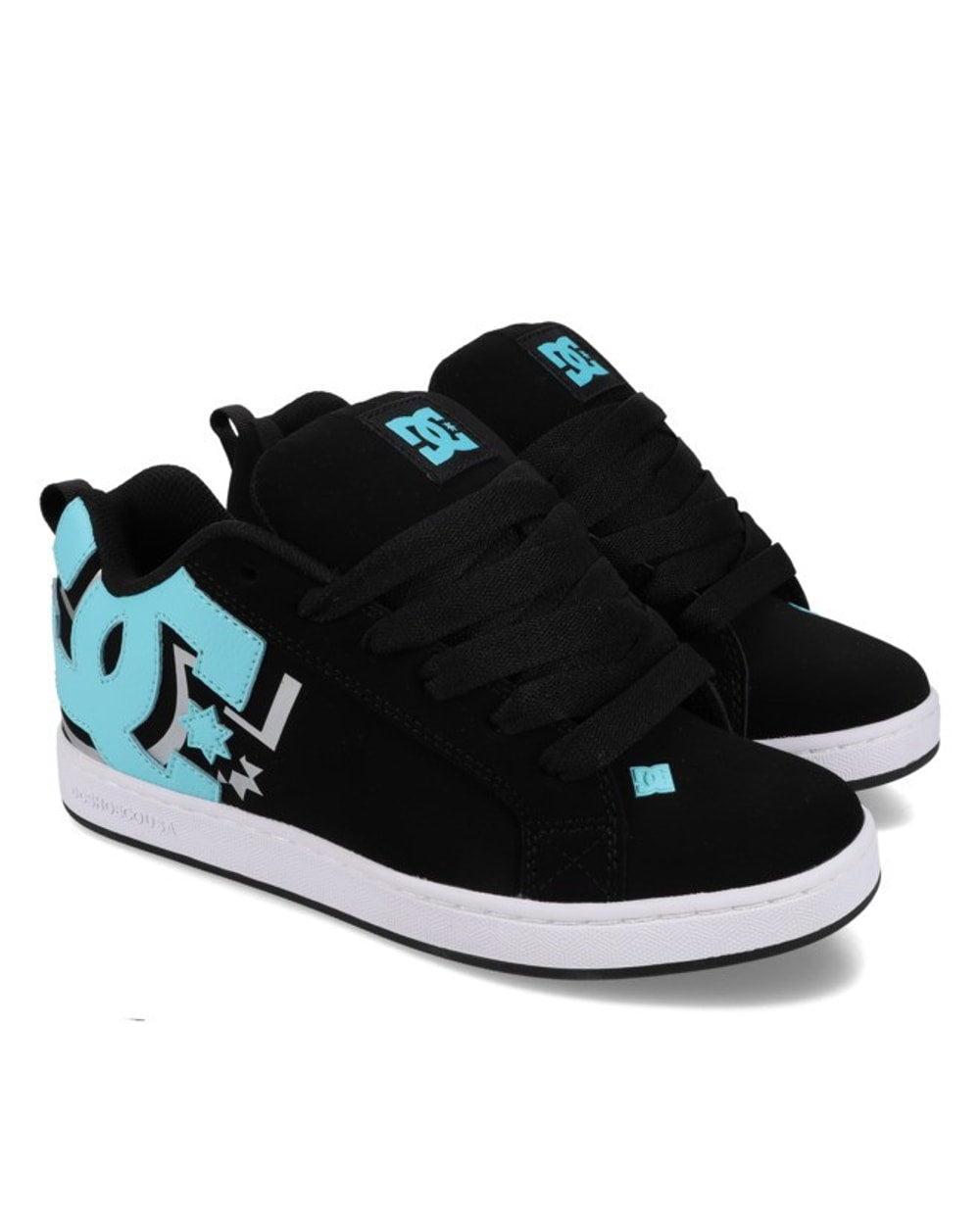DC Women's Court Graffik Shoes in Black/Teal