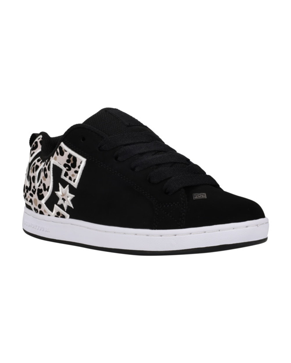 DC Women's Court Graffik Shoes in Black/Leopard
