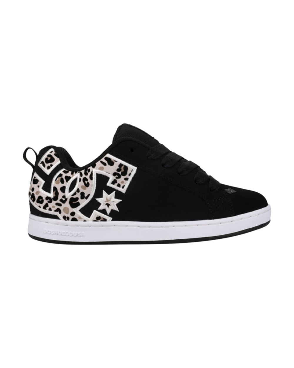 DC Women's Court Graffik Shoes in Black/Leopard