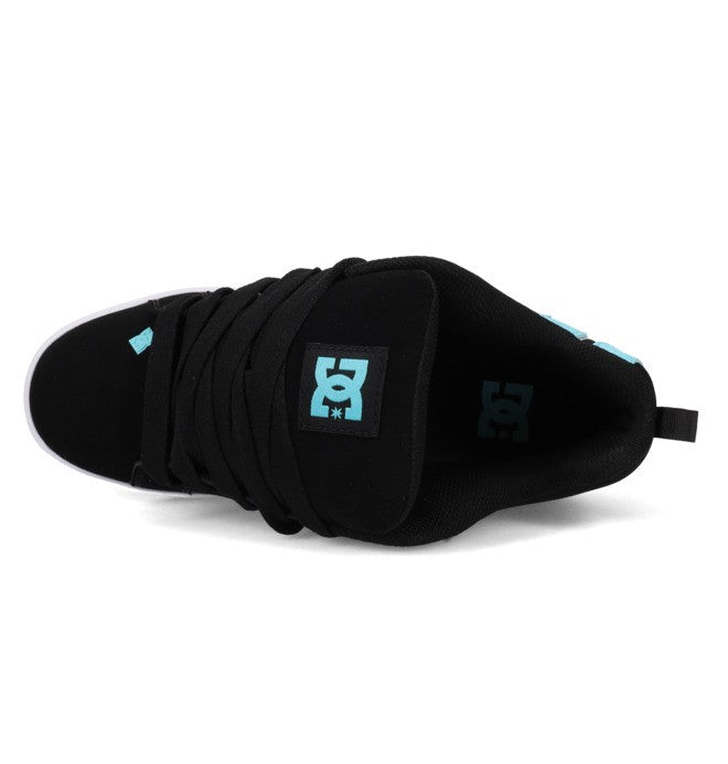 DC Women's Court Graffik Shoes in Black/Teal