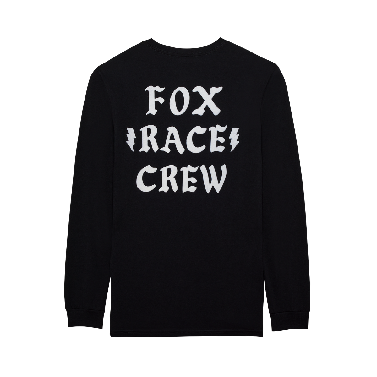 Fox Race Crew Long Sleeve Tee - Black - Back