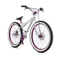 SE Monster Quad 29" BMX bike in Arctic White, three-quarter front view