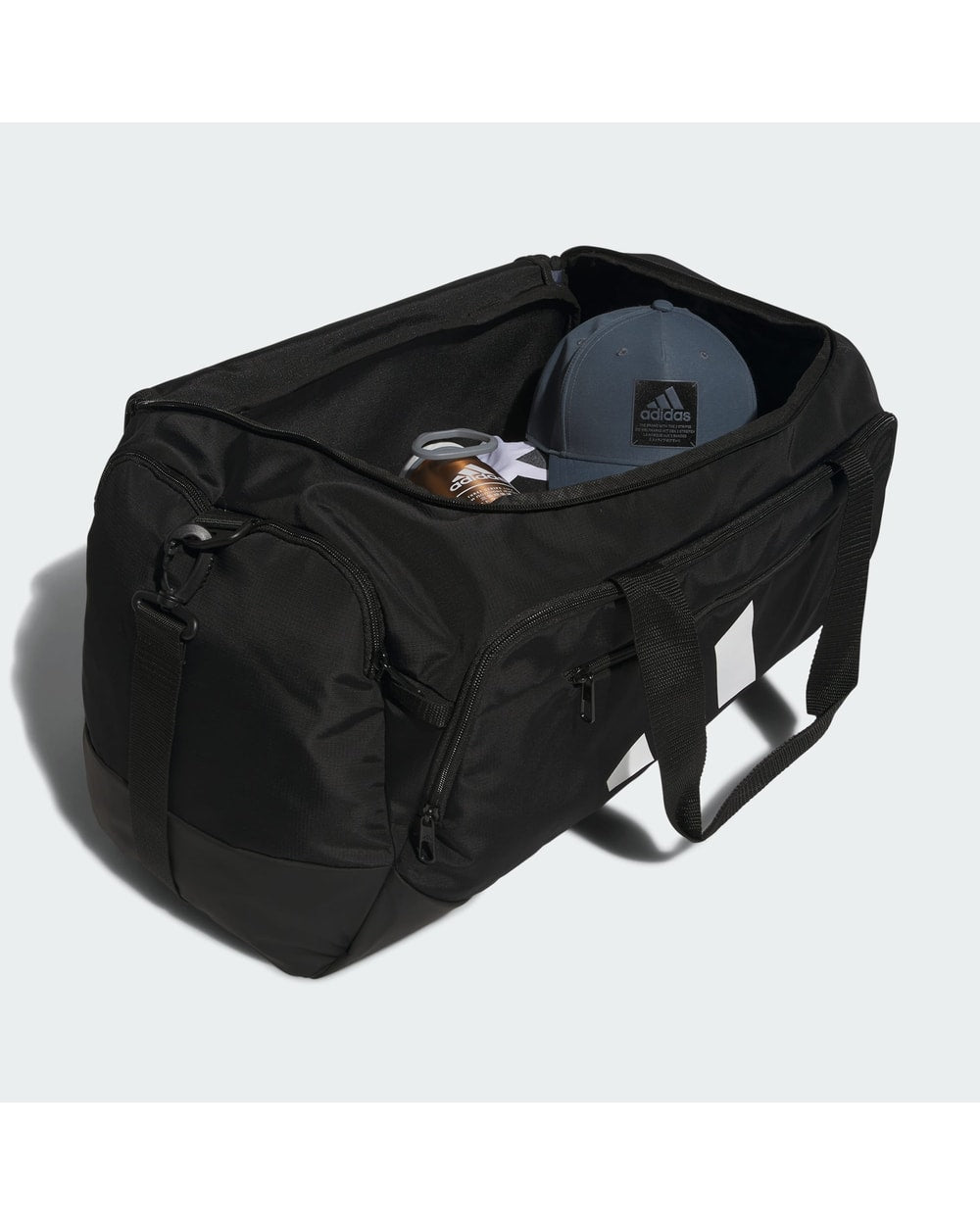 Adidas Defender 5 Medium Duffle Bag Black - open with contents