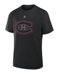 Fanatics Montreal Canadiens Authentic Stack T-Shirt - Demidov - BLACK, front view