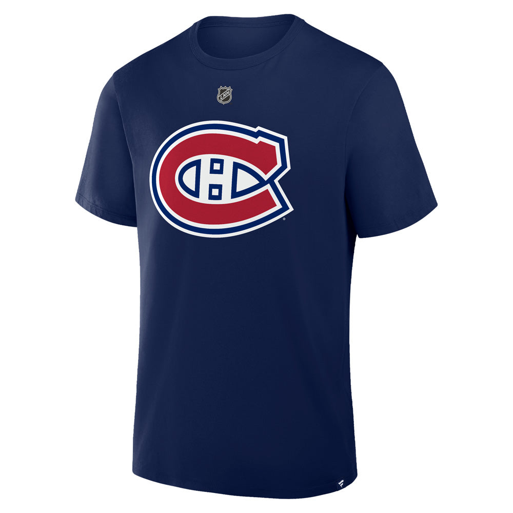 Fanatics Montreal Canadiens Authentic Stack T-Shirt - Demidov - NAVY, front view