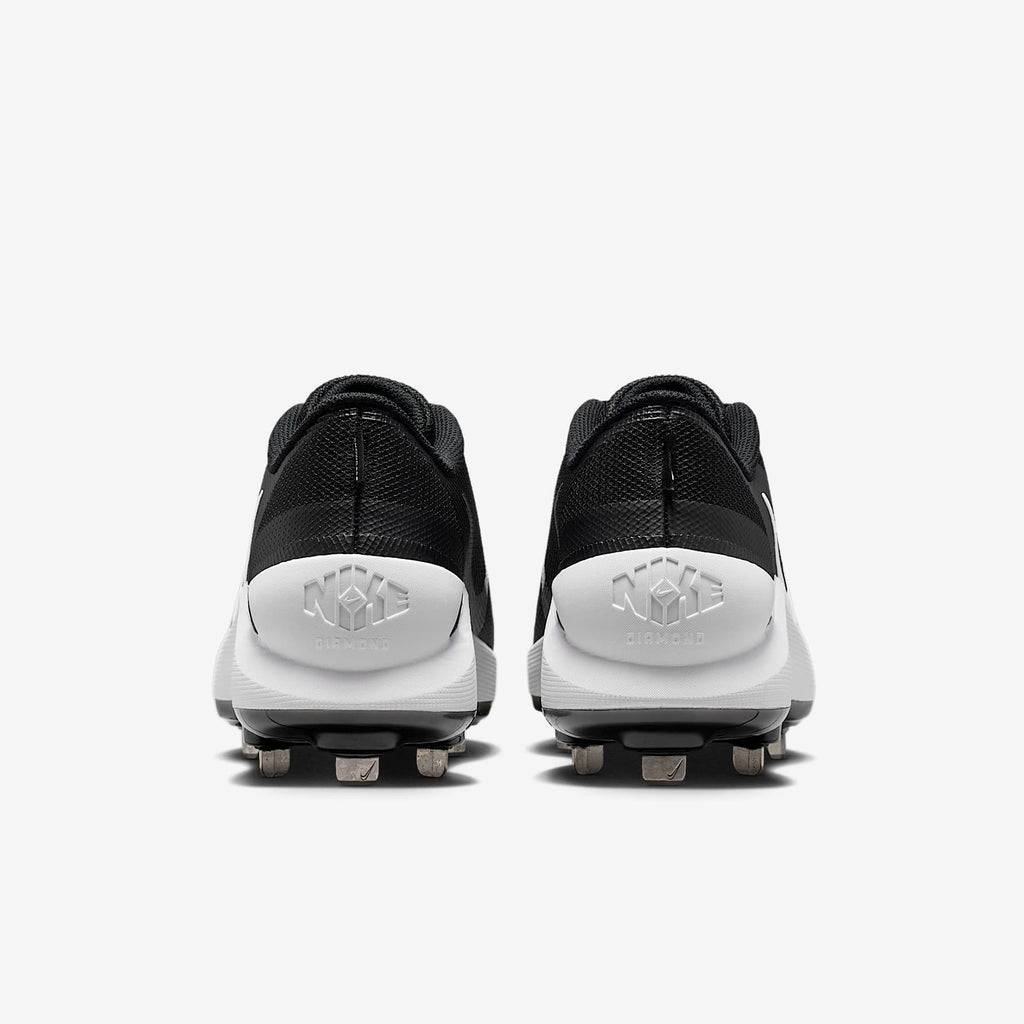 Nike Diamond Showcase MTL Baseball Cleats - Black/White - view 6