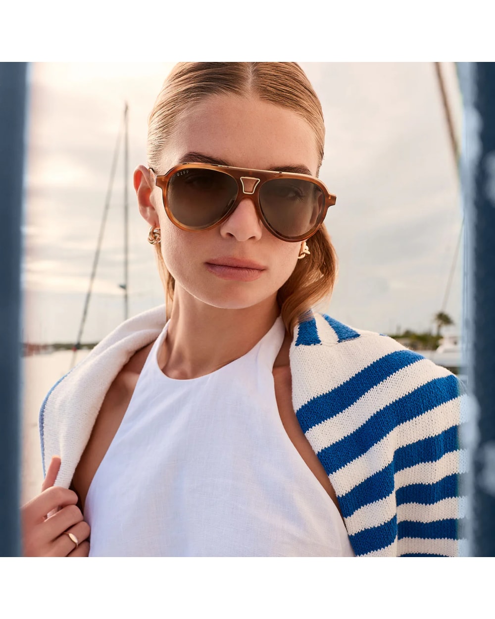 Diff Tosca II Polarized Sunglasses