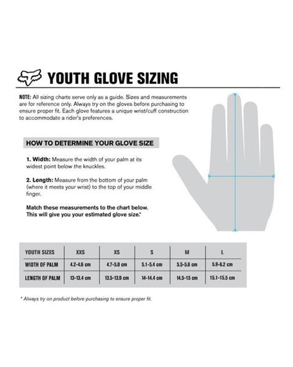 Fox Youth Dirtpaw Word Gloves